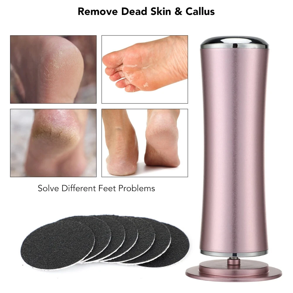 (image for) Electric Foot Callus Remover Foot Care File Heels Dead Skin Pedicure Tool Electronic Foot Grinder and Replacement Sandpaper